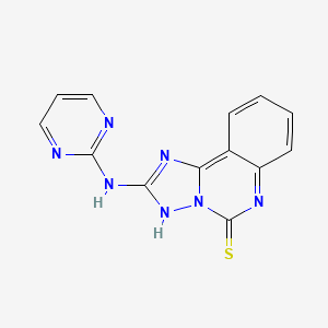 2-(pyrimidin-2-ylamino)-3H-[1,2,4]triazolo[1,5-c]quinazoline-5-thione