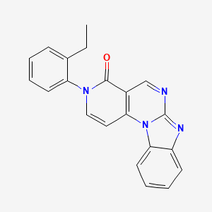 5-(2-ethylphenyl)-1,5,9,11-tetrazatetracyclo[8.7.0.02,7.012,17]heptadeca-2(7),3,8,10,12,14,16-heptaen-6-one