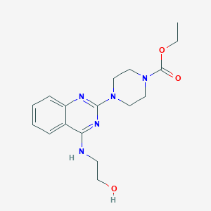 Ethyl 4-(4-((2-hydroxyethyl)amino)quinazolin-2-yl)piperazine-1-carboxylate