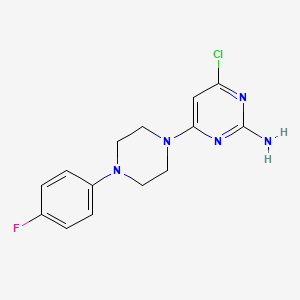 4-Chloro-6-[4-(4-fluorophenyl)piperazin-1-yl]pyrimidin-2-amine