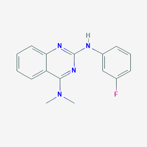 N~2~-(3-fluorophenyl)-N~4~,N~4~-dimethyl-2,4-quinazolinediamine