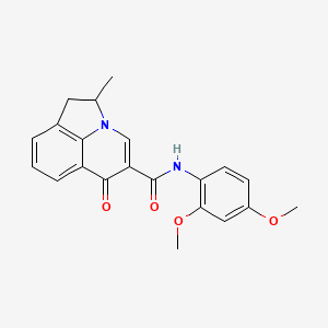 N-(2,4-dimethoxyphenyl)-2-methyl-6-oxo-1,2-dihydro-6H-pyrrolo[3,2,1-ij]quinoline-5-carboxamide