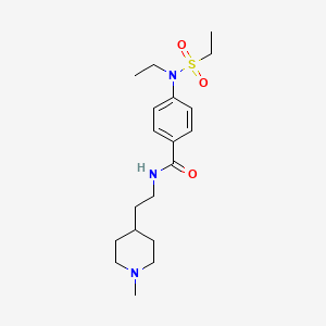 4-(N-ETHYLETHANESULFONAMIDO)-N-[2-(1-METHYLPIPERIDIN-4-YL)ETHYL]BENZAMIDE