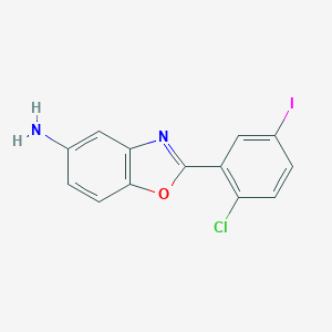 molecular formula C13H8ClIN2O B448574 2-(2-Chloro-5-iodophenyl)-1,3-benzoxazol-5-amine CAS No. 313953-34-3