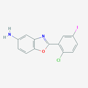 2-(2-Chloro-5-iodophenyl)-1,3-benzoxazol-5-amine