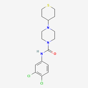 N-(3,4-dichlorophenyl)-4-(tetrahydro-2H-thiopyran-4-yl)piperazine-1-carboxamide