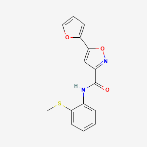 5-(furan-2-yl)-N-(2-methylsulfanylphenyl)-1,2-oxazole-3-carboxamide