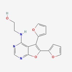 2-[(5,6-di-2-furylfuro[2,3-d]pyrimidin-4-yl)amino]ethanol