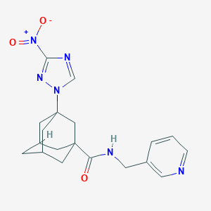molecular formula C19H22N6O3 B448580 3-{3-nitro-1H-1,2,4-triazol-1-yl}-N-(3-pyridinylmethyl)-1-adamantanecarboxamide 