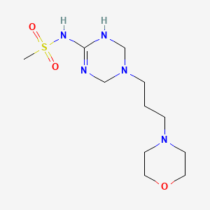 N-{5-[3-(4-morpholinyl)propyl]-1,4,5,6-tetrahydro-1,3,5-triazin-2-yl}methanesulfonamide