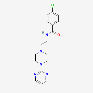 4-CHLORO-N-{2-[4-(2-PYRIMIDINYL)PIPERAZINO]ETHYL}BENZAMIDE