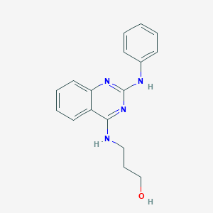 3-[(2-anilino-4-quinazolinyl)amino]-1-propanol