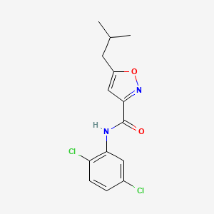 N-(2,5-dichlorophenyl)-5-isobutyl-3-isoxazolecarboxamide