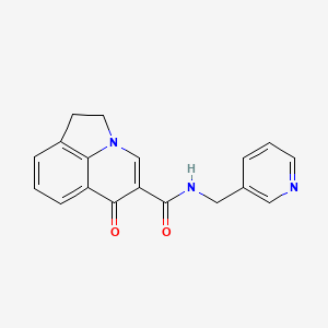 6-oxo-N-(3-pyridinylmethyl)-1,2-dihydro-6H-pyrrolo[3,2,1-ij]quinoline-5-carboxamide