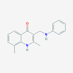 3-(anilinomethyl)-2,8-dimethyl-4(1H)-quinolinone