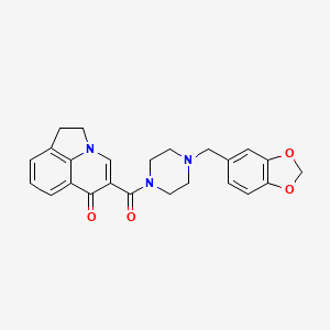 5-{[4-(1,3-benzodioxol-5-ylmethyl)-1-piperazinyl]carbonyl}-1,2-dihydro-6H-pyrrolo[3,2,1-ij]quinolin-6-one