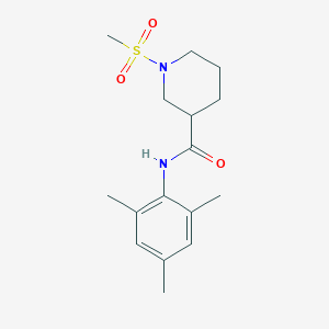 1-METHANESULFONYL-N-(2,4,6-TRIMETHYLPHENYL)PIPERIDINE-3-CARBOXAMIDE