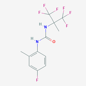 N-(4-fluoro-2-methylphenyl)-N'-[2,2,2-trifluoro-1-methyl-1-(trifluoromethyl)ethyl]urea