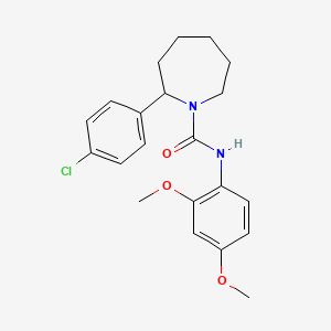 2-(4-chlorophenyl)-N-(2,4-dimethoxyphenyl)azepane-1-carboxamide