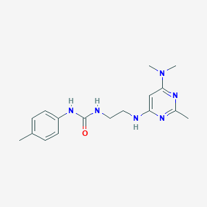 N-(2-{[6-(dimethylamino)-2-methyl-4-pyrimidinyl]amino}ethyl)-N'-(4-methylphenyl)urea