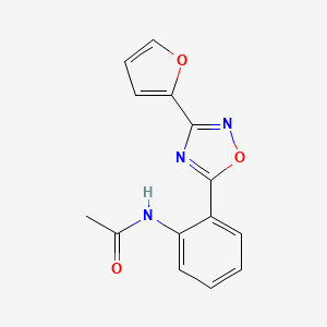 N-{2-[3-(2-furyl)-1,2,4-oxadiazol-5-yl]phenyl}acetamide