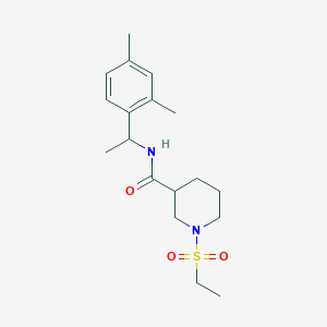 N-[1-(2,4-dimethylphenyl)ethyl]-1-(ethylsulfonyl)-3-piperidinecarboxamide