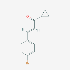 molecular formula C12H11BrO B448604 3-(4-Bromophenyl)-1-cyclopropylprop-2-en-1-one 