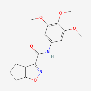 N-(3,4,5-trimethoxyphenyl)-5,6-dihydro-4H-cyclopenta[d]isoxazole-3-carboxamide