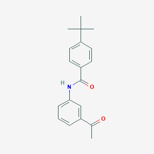 molecular formula C19H21NO2 B448607 N-(3-acetylphenyl)-4-tert-butylbenzamide CAS No. 303790-74-1