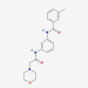 3-methyl-N-{3-[(4-morpholinylacetyl)amino]phenyl}benzamide