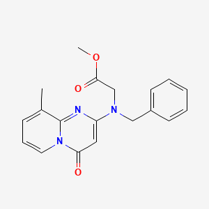 methyl N-benzyl-N-(9-methyl-4-oxo-4H-pyrido[1,2-a]pyrimidin-2-yl)glycinate