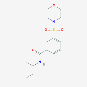 N-(butan-2-yl)-3-(morpholine-4-sulfonyl)benzamide