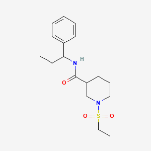 1-(ethylsulfonyl)-N-(1-phenylpropyl)piperidine-3-carboxamide