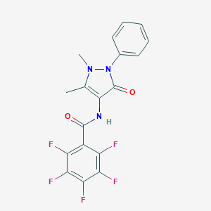 N-(1,5-dimethyl-3-oxo-2-phenyl-2,3-dihydro-1H-pyrazol-4-yl)-2,3,4,5,6-pentafluorobenzamide