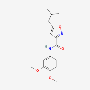 N-(3,4-dimethoxyphenyl)-5-isobutyl-3-isoxazolecarboxamide