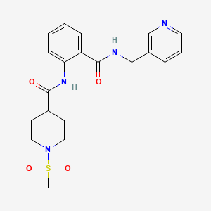 1-(methylsulfonyl)-N-(2-{[(3-pyridinylmethyl)amino]carbonyl}phenyl)-4-piperidinecarboxamide