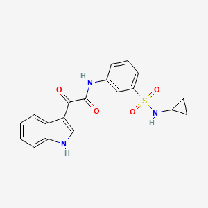 N-{3-[(cyclopropylamino)sulfonyl]phenyl}-2-(1H-indol-3-yl)-2-oxoacetamide