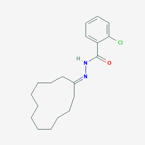 molecular formula C19H27ClN2O B448617 2-chloro-N'-cyclododecylidenebenzohydrazide 