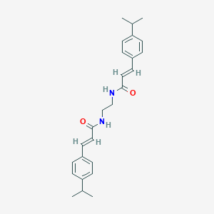 molecular formula C26H32N2O2 B448620 3-(4-isopropylphenyl)-N-(2-{[3-(4-isopropylphenyl)acryloyl]amino}ethyl)acrylamide 