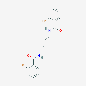 molecular formula C18H18Br2N2O2 B448627 2-bromo-N-{4-[(2-bromobenzoyl)amino]butyl}benzamide 