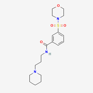 3-(MORPHOLINE-4-SULFONYL)-N-[3-(PIPERIDIN-1-YL)PROPYL]BENZAMIDE