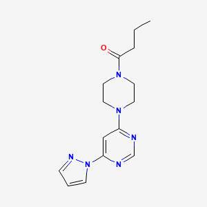 4-(4-butyryl-1-piperazinyl)-6-(1H-pyrazol-1-yl)pyrimidine