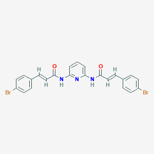 molecular formula C23H17Br2N3O2 B448634 3-(4-bromophenyl)-N-(6-{[3-(4-bromophenyl)acryloyl]amino}-2-pyridinyl)acrylamide 