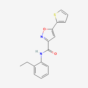 N-(2-ethylphenyl)-5-(2-thienyl)-3-isoxazolecarboxamide