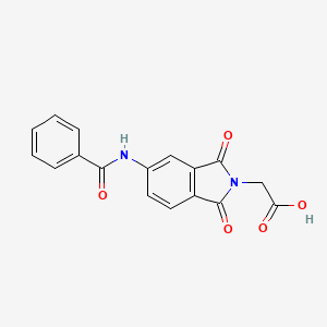 [5-(benzoylamino)-1,3-dioxo-1,3-dihydro-2H-isoindol-2-yl]acetic acid