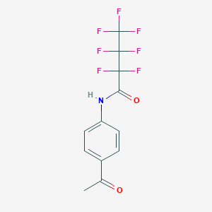 molecular formula C12H8F7NO2 B448636 N-(4-acetylphenyl)-2,2,3,3,4,4,4-heptafluorobutanamide CAS No. 351491-76-4