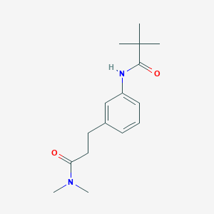 N-{3-[3-(dimethylamino)-3-oxopropyl]phenyl}-2,2-dimethylpropanamide