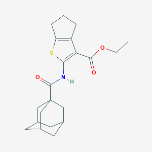 ethyl 2-(adamantane-1-carbonylamino)-5,6-dihydro-4H-cyclopenta[b]thiophene-3-carboxylate