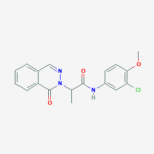 N-(3-chloro-4-methoxyphenyl)-2-(1-oxo-2(1H)-phthalazinyl)propanamide