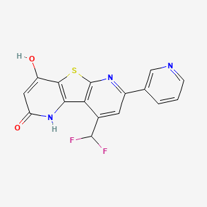 13-(difluoromethyl)-6-hydroxy-11-pyridin-3-yl-8-thia-3,10-diazatricyclo[7.4.0.02,7]trideca-1(9),2(7),5,10,12-pentaen-4-one